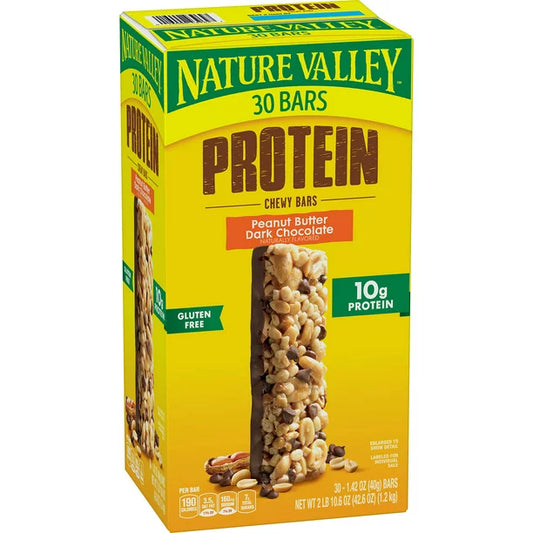 Nature Valley Peanut Butter Dark Chocolate Protein Chewy Bars (30 pk.)