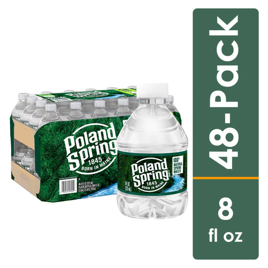 Poland Spring 100% Natural Spring Water (8 fl. oz., 48 pk.)