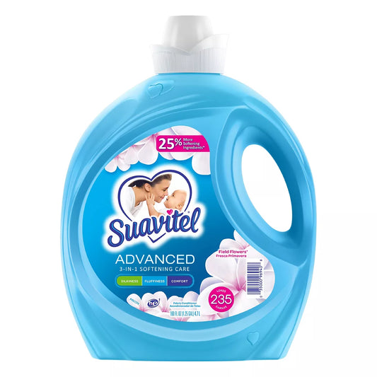 Suavitel Field Flowers Advanced Liquid Fabric Softener, 165 oz.