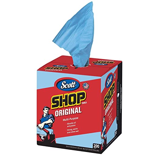 Scott Shop Towels Original, Pop-Up Dispenser Box (200 Sheets/Box)