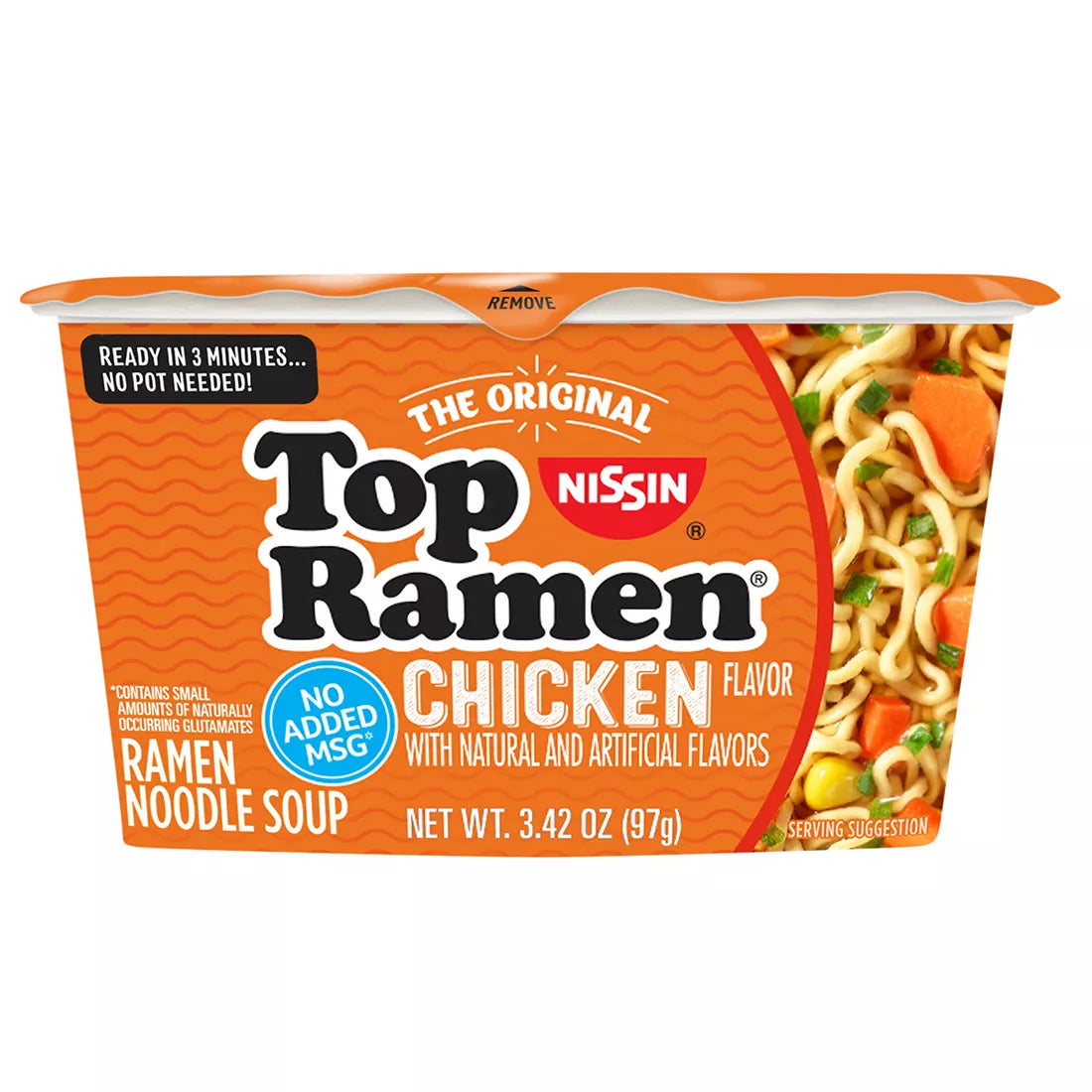 Nissin Chicken Top Ramen Bowl, 18 ct.