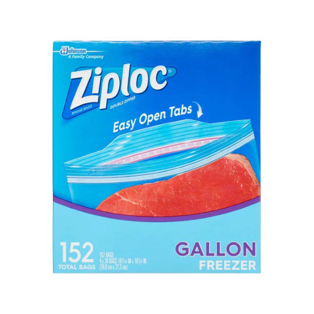 Ziploc Easy Open Tabs Freezer Gallon Bags (152 ct.)