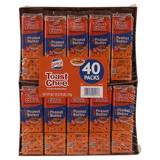 Lance ToastChee Peanut Butter Crackers (1.52 oz., 40 ct.)