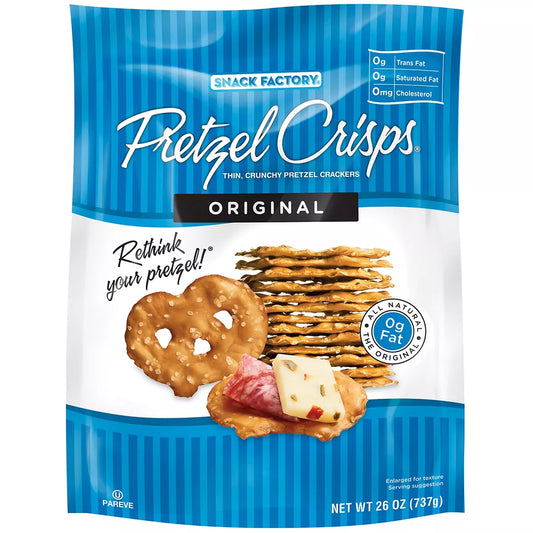 Snack Factory Pretzel Crisps, 26 oz.