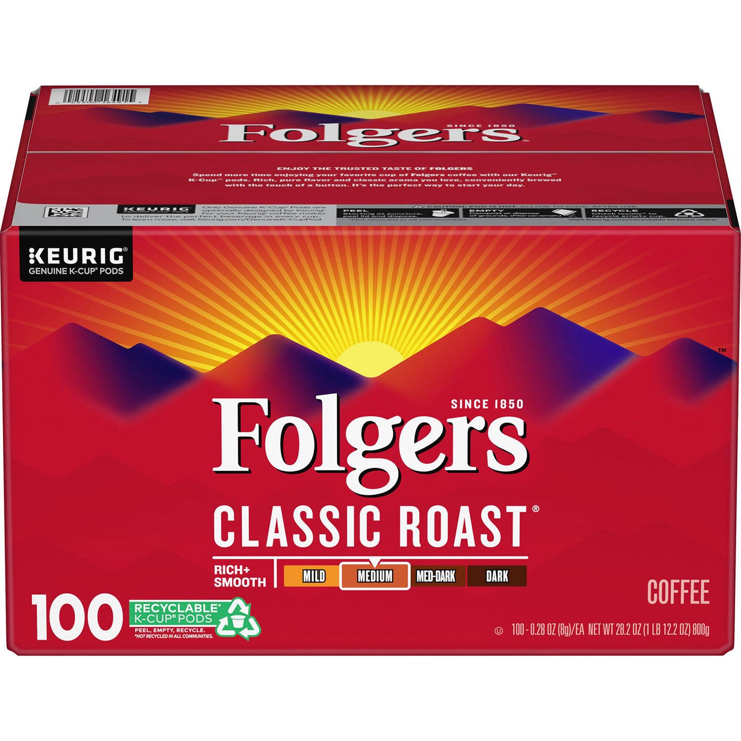 Folgers Classic Roast Coffee K-Cups (100 ct.)