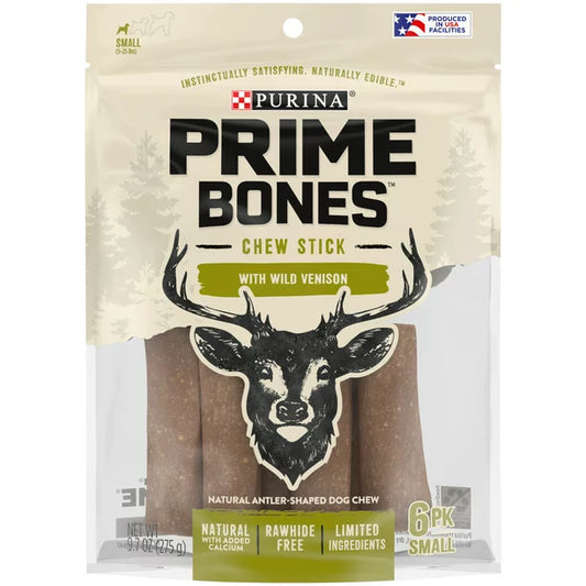 Purina Prime Bones Chew Stick with Wild Venison (16 chews)