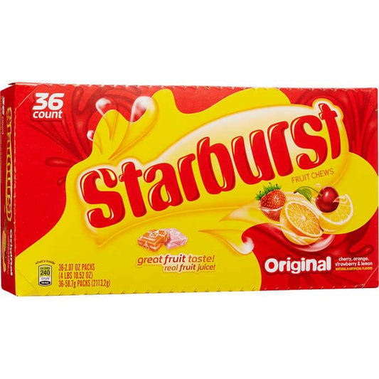 Starburst Original Fruity Chewy Candy Full Size Bulk Pack (2.07 oz., 36 ct.)