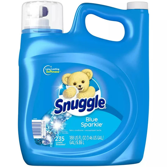 Snuggle Liquid Fabric Softener, Blue Sparkle (188 fl. oz., 235 loads)