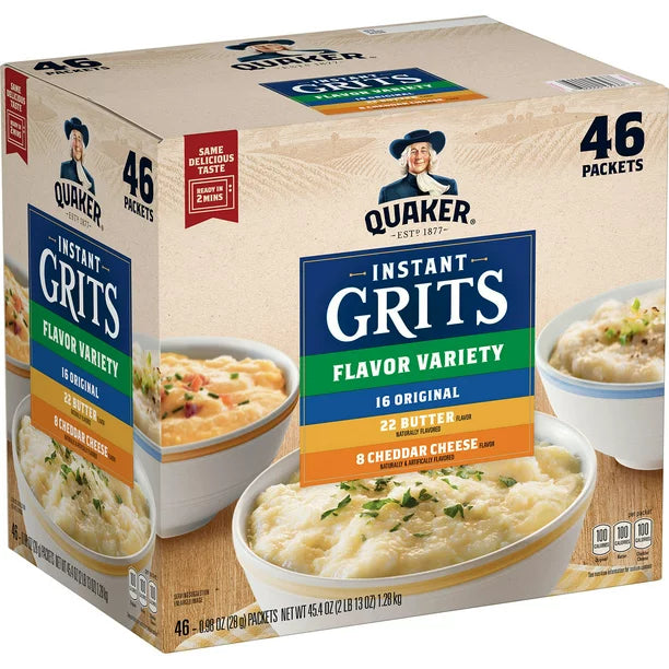 Quaker Instant Grits, Variety Pack (46 pk.)