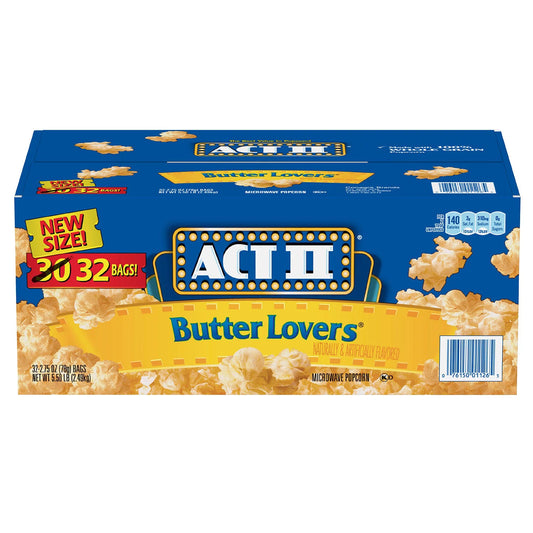 ACT II Butter Lovers Microwave Popcorn (2.75 oz., 32 pk.)