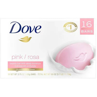 Dove Beauty Bar Soap, Pink (3.75 oz., 16 ct.)