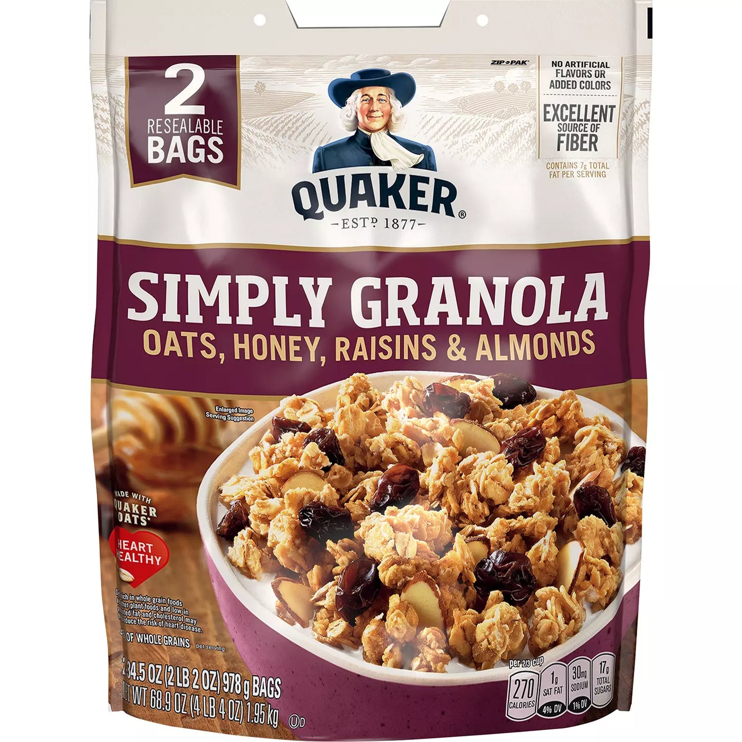 Quaker Simply Granola (34.5oz., 2 pk.)