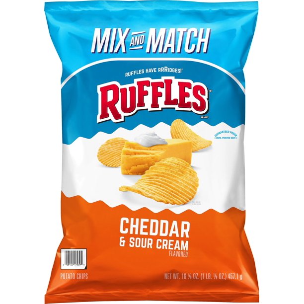 Ruffles Cheddar and Sour Cream Potato Chips (16.125 oz.)