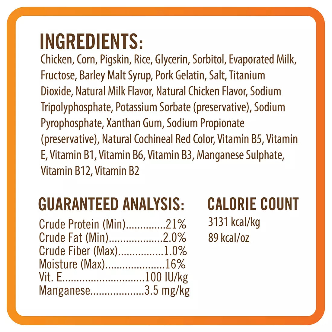 Nutri Chomps Chicken Twists, 21 ct.