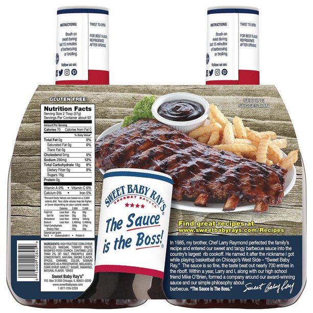 Sweet Baby Ray's Honey Barbecue Sauce (40 oz., 2 pk.)