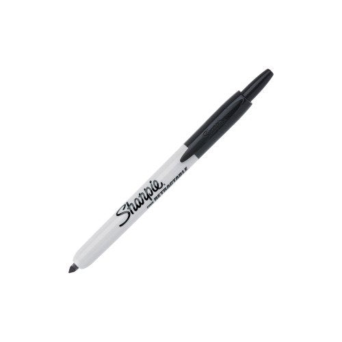 Sharpie Retractable Permanent Marker, Fine, Black, 36 per pack