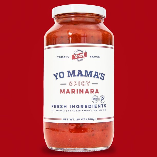 Yo Mama's Foods Low-Sodium Pasta Sauce, Spicy Marinara (25 oz., 3 pk.)