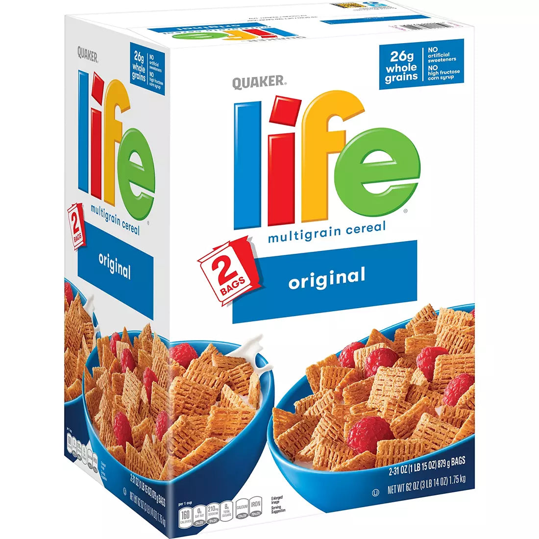 Quaker Life Cereal, 2 pk./31 oz.