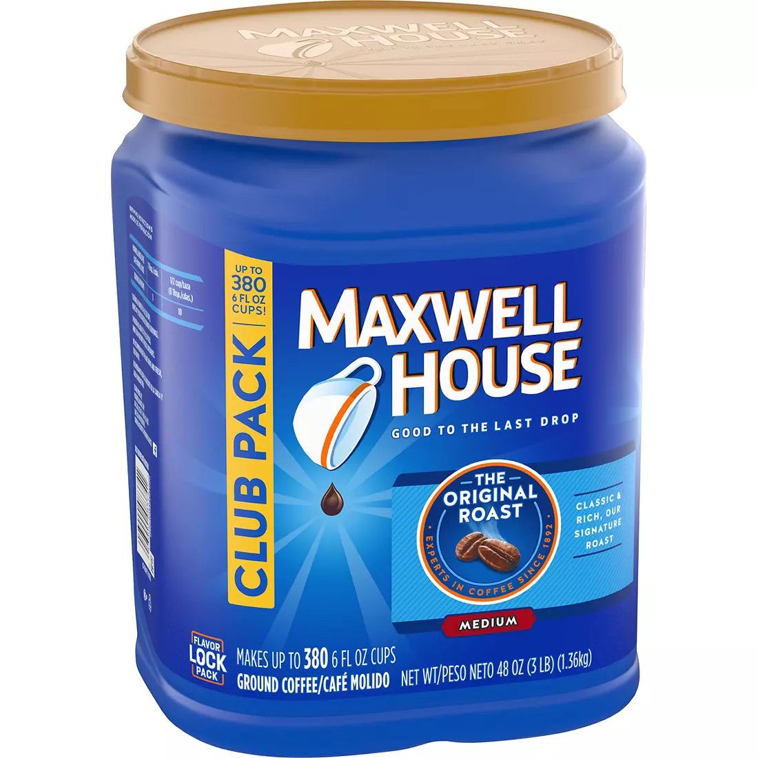 Maxwell House Original Roast Ground Coffee, 48 oz.