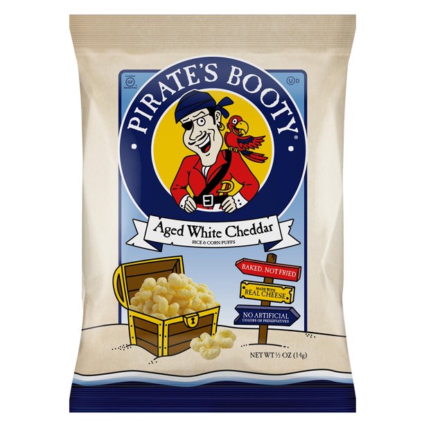 Pirate's Booty Aged White Cheddar Puffs (0.5 oz., 40 pk.)