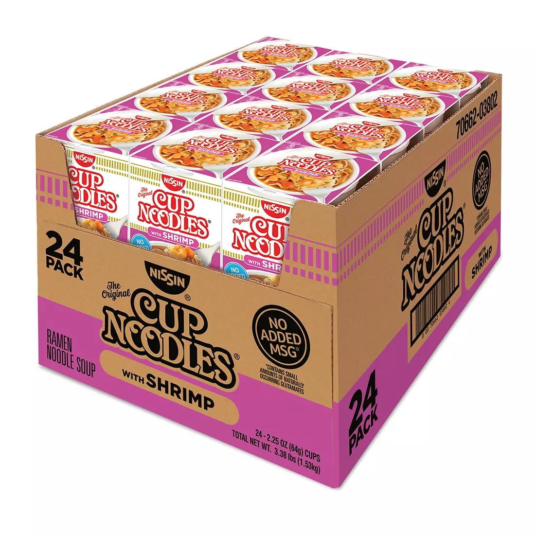 Nissin Cup Noodles with Shrimp, 24 pk./2.25 oz.