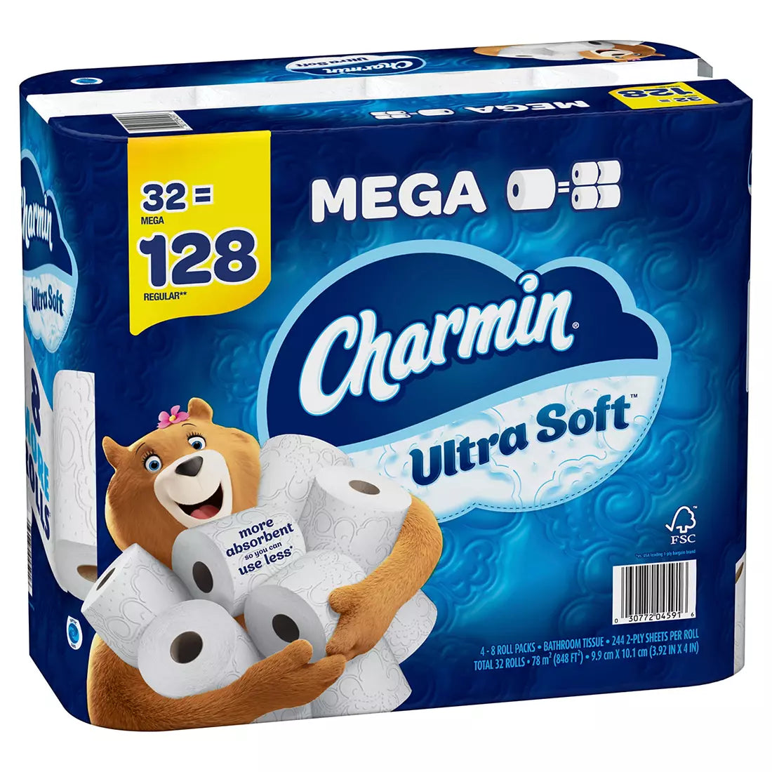 Charmin Ultra Soft Toilet Paper Super Plus Rolls (201 sheets/roll, 32 rolls)