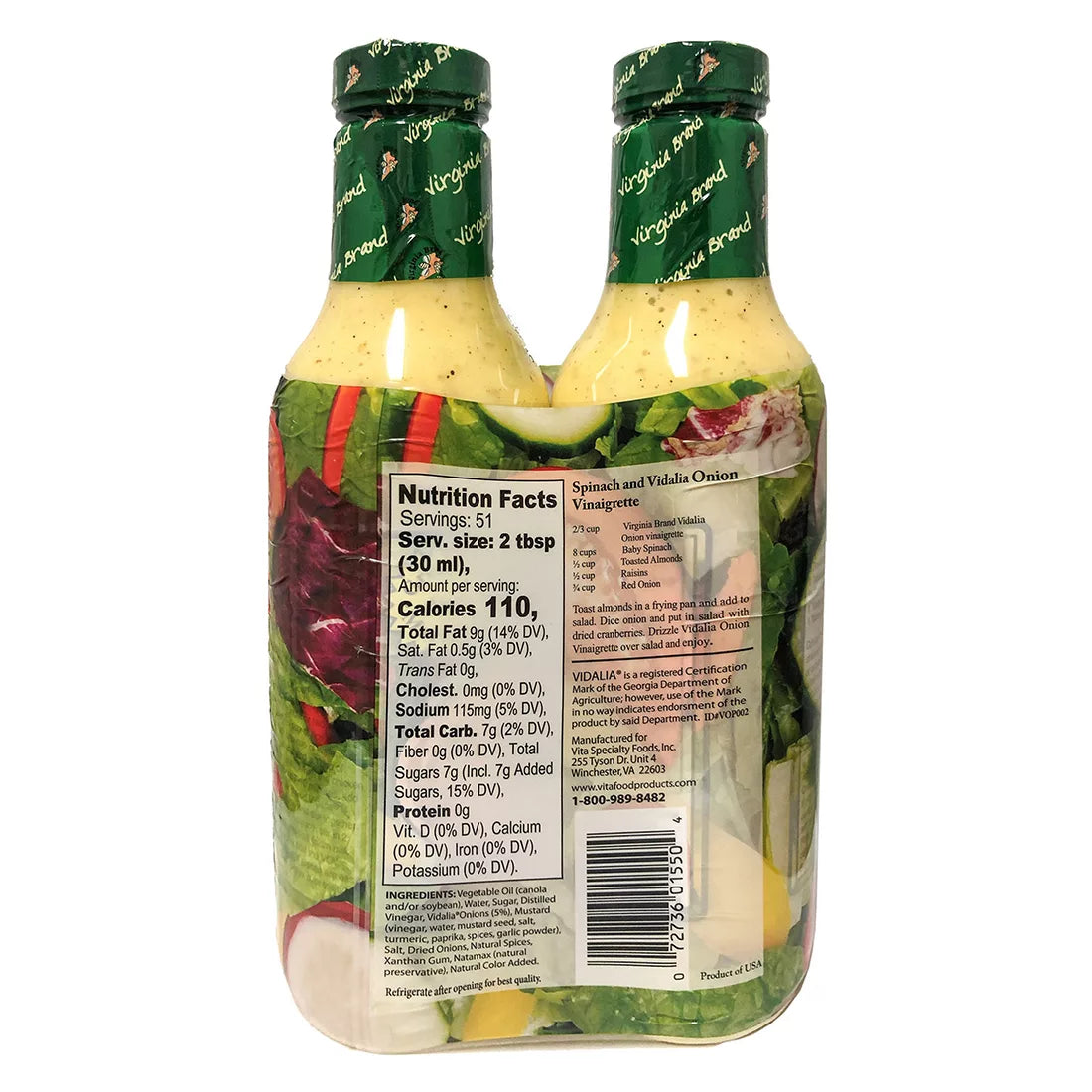 Virginia Brand Vidalia Onion Vinegarette, 2 pk./26 fl. oz.