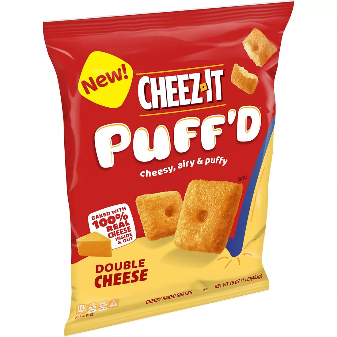 Cheez-It Crackers Puff'd Double Cheese (16 oz.)