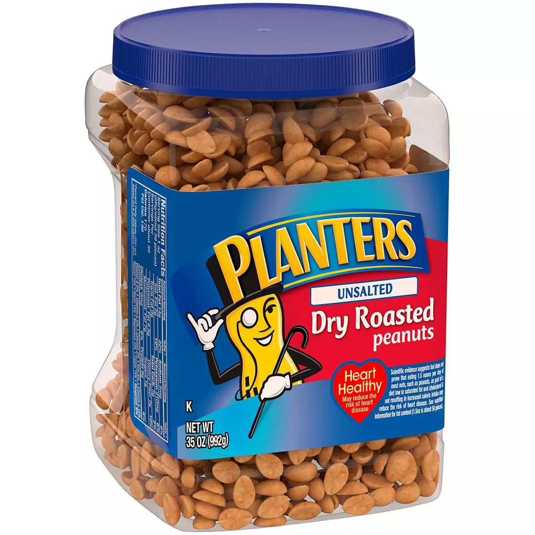 Planters Unsalted Dry Roasted Peanuts, 35 oz.