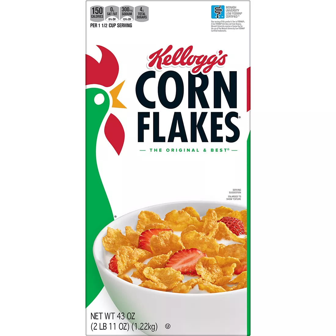 Kellogg's Corn Flakes, 43 oz.