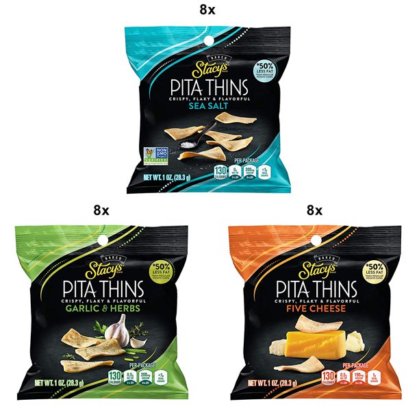 Stacy's Pita Thins Variety Pack (1 oz., 30 ct.)