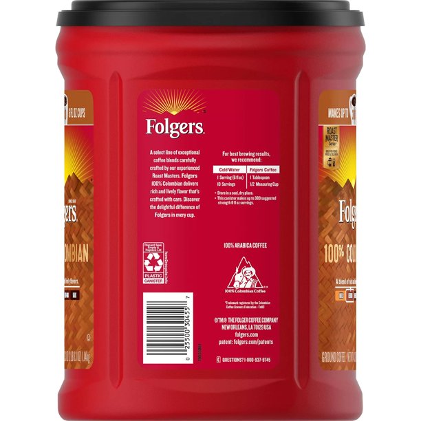 Folgers 100% Medium Roast Ground Colombian Coffee (40.3 oz.)