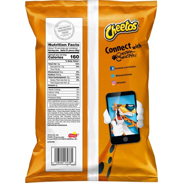 Cheetos Crunchy Cheese Flavored Snacks (18.375 oz.)