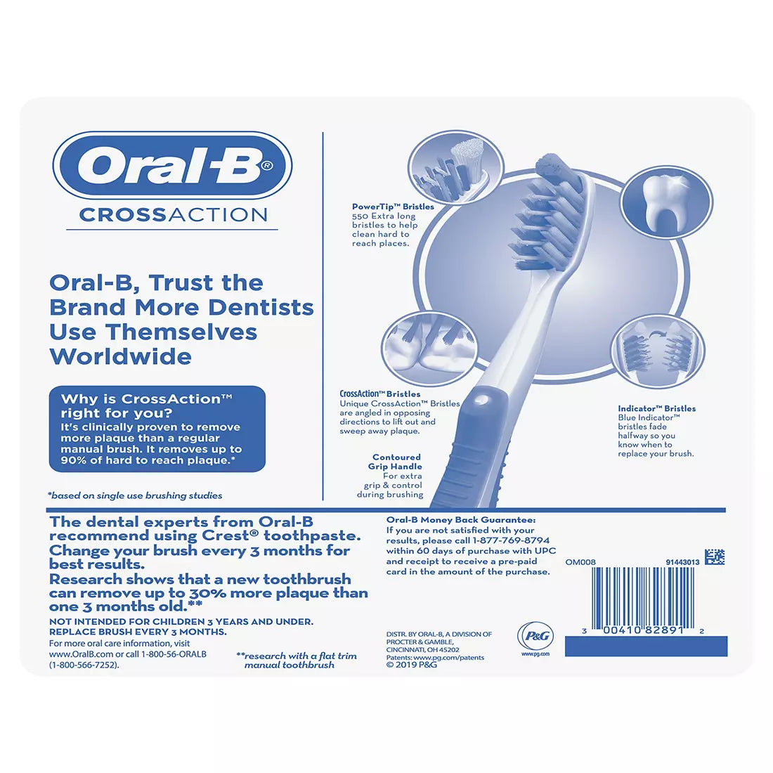 Oral-B Pro-Health Toothbrushes, 8 pk.