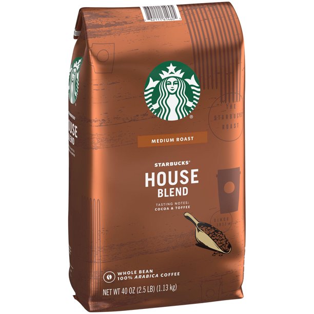 Starbucks House Blend Whole Bean Coffee (40 oz.)