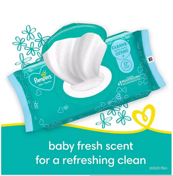 Pampers Scented Baby Wipes, Baby Fresh, 13 Pop-Top Packs (1040 ct.)