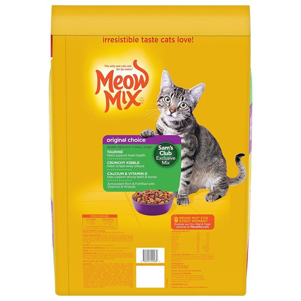 Meow Mix Original Choice Dry Cat Food, Heart Health & Oral Care Formula (32 lbs.)