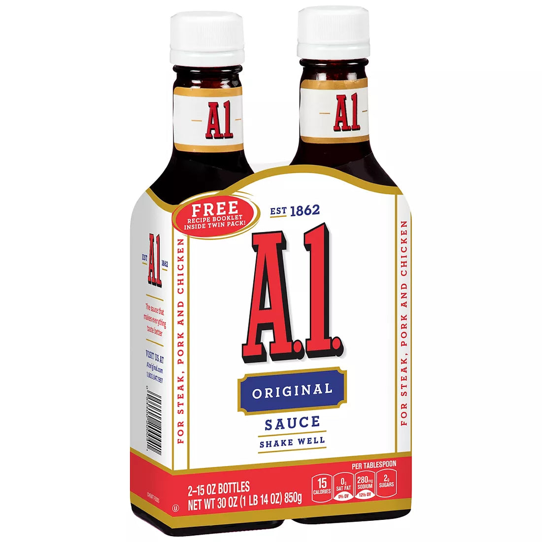 A.1. Original Sauce, 2 ct./15 oz.