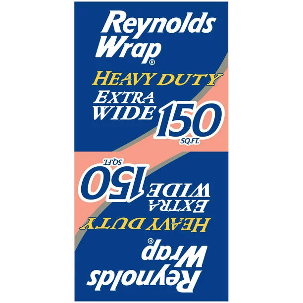 Reynolds Wrap 18" Heavy Duty Aluminum Foil (150 sq. ft./roll, 2 rolls)