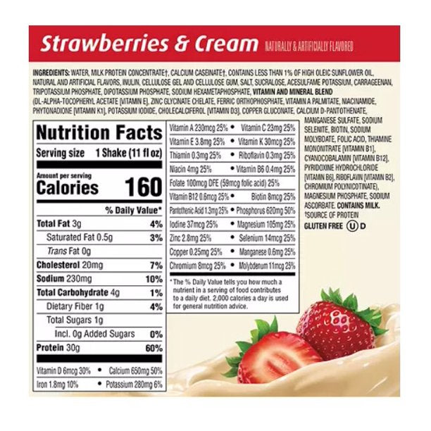 Premier Protein High Protein Shake, Strawberries & Cream (11 fl. oz., 15 pk.)