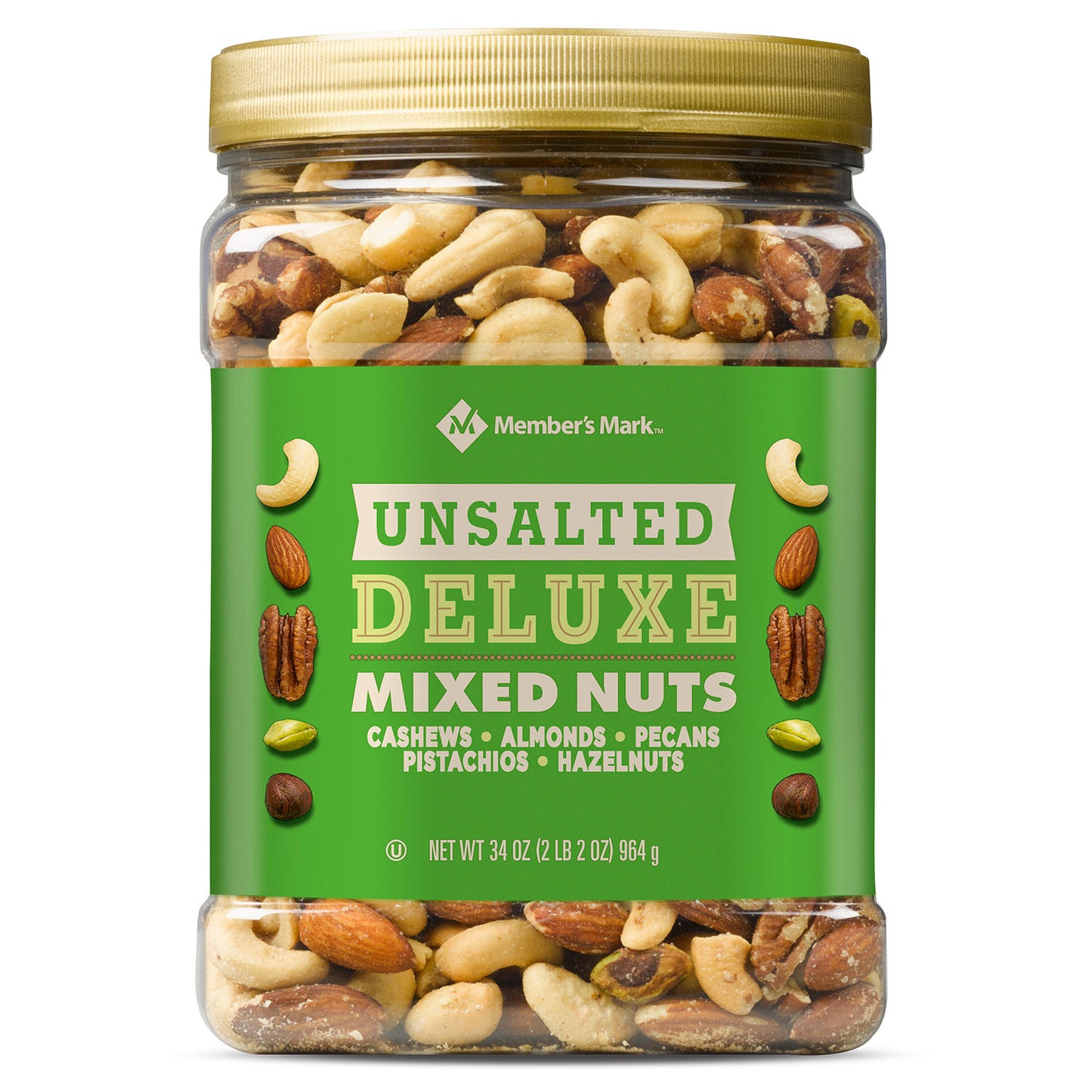 Member's Mark Unsalted Deluxe Mixed Nuts (34 oz.)