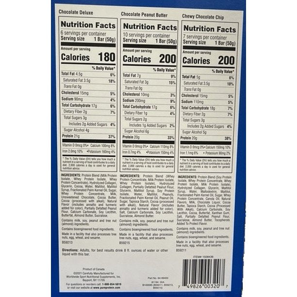 Pure Protein Bars Variety Pack (23 ct.)