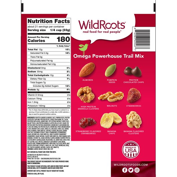 WildRoots Omega Powerhouse Trail Mix (24 oz.)