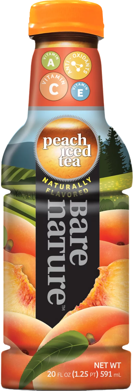 Bare Nature Peach Vitamin Iced Tea (20oz / 12pk)