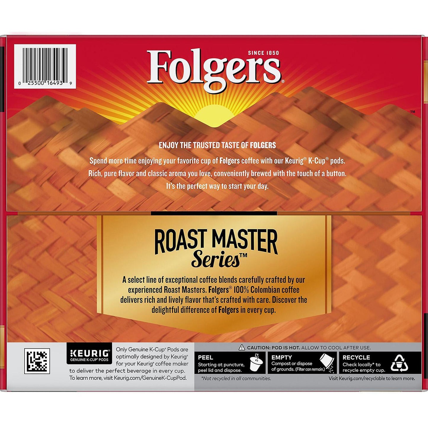 Folgers 100% Colombian Coffee K-Cups,Medium Roast (100 ct.)