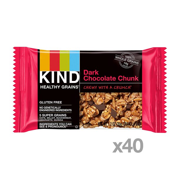 KIND Healthy Grains Bars, Dark Chocolate Chunk (24 ct.)