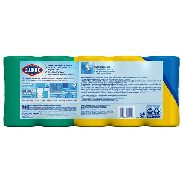 Clorox Disinfecting Bleach-Free Cleaning Wipes, Variety Pack (85 wipes/pk., 5 pk.)