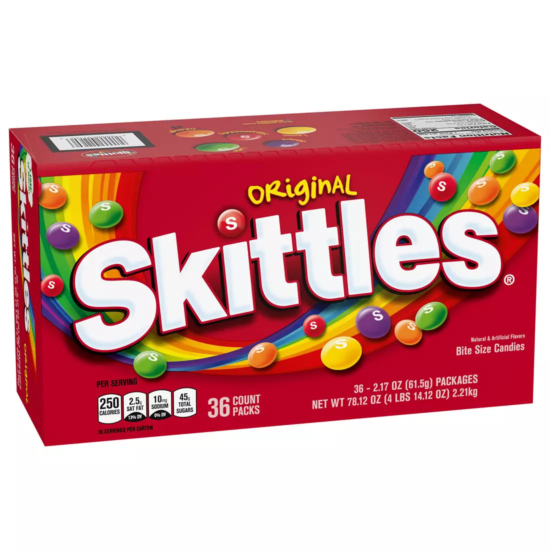 Skittles Original Bulk Full-Size Chewy Candy, 36 ct./2.17 oz.