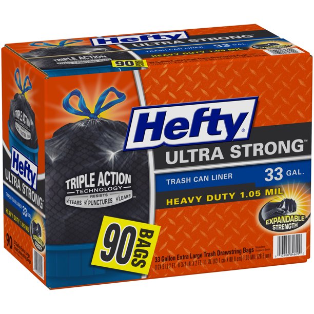 Hefty Ultra Strong 33-Gallon Trash Bags (90 ct.)