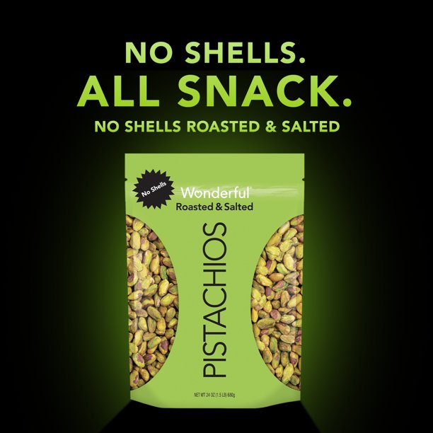 Wonderful Pistachios Shelled, Roasted and Salted (24 oz.)